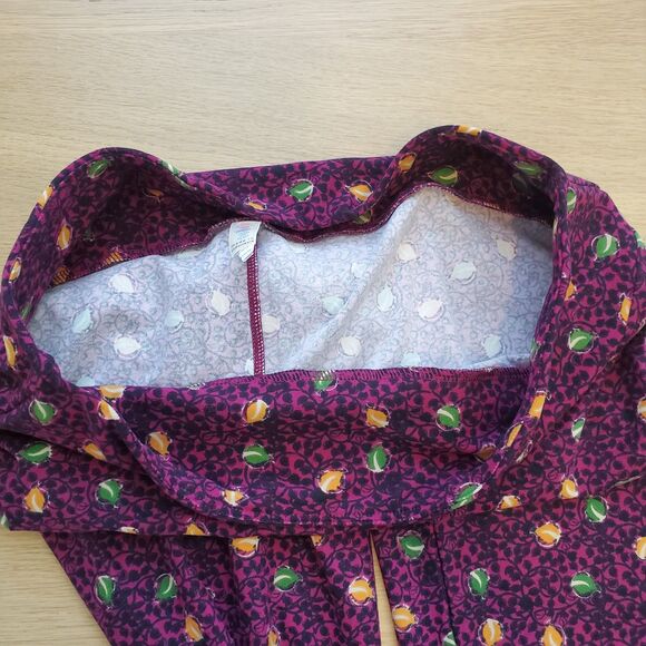 NEW LuLaRoe Purple Floral Leggings - Picture 6 of 8